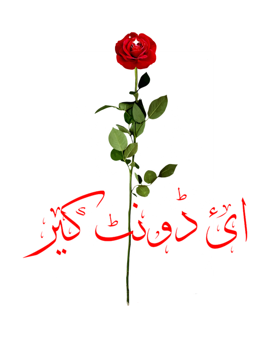 I don't care Print T-Shirt